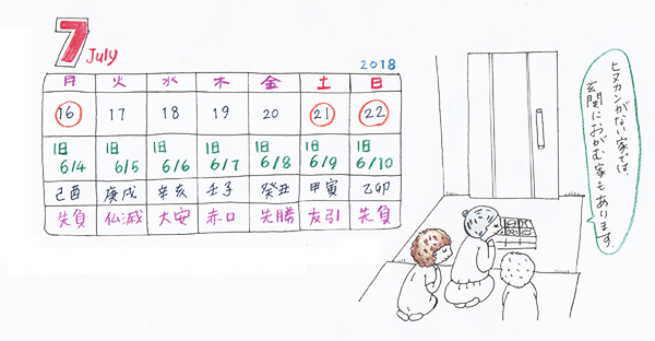 【沖縄の御願行事】2018年7月16日～7月22日カレンダー！